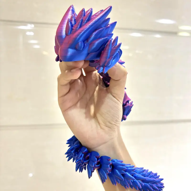 3D Printed Dragon Design Decoration, Colorful Rainbow Dragon Ornament, Desktop Decoration, Perfect Birthday Gift, Suitable for Children and Adults 6