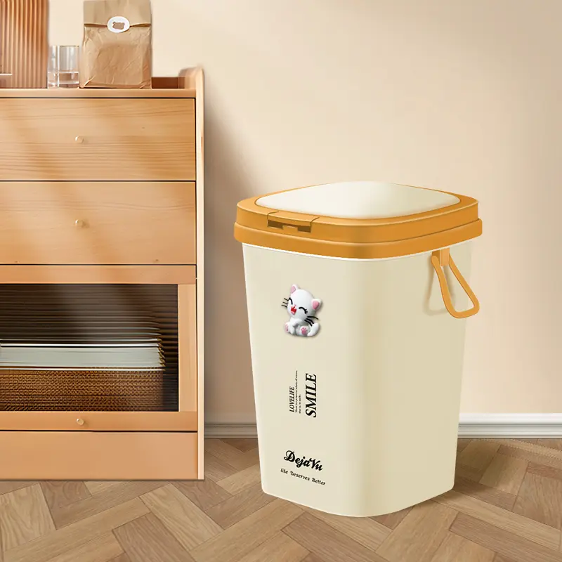 【MADE IN INDONESIA】Dejavu Tempat Sampah Ruang Tamu Tempat Sampah Tertutup Kotak Sampah Kamar Mandi HSB161 1