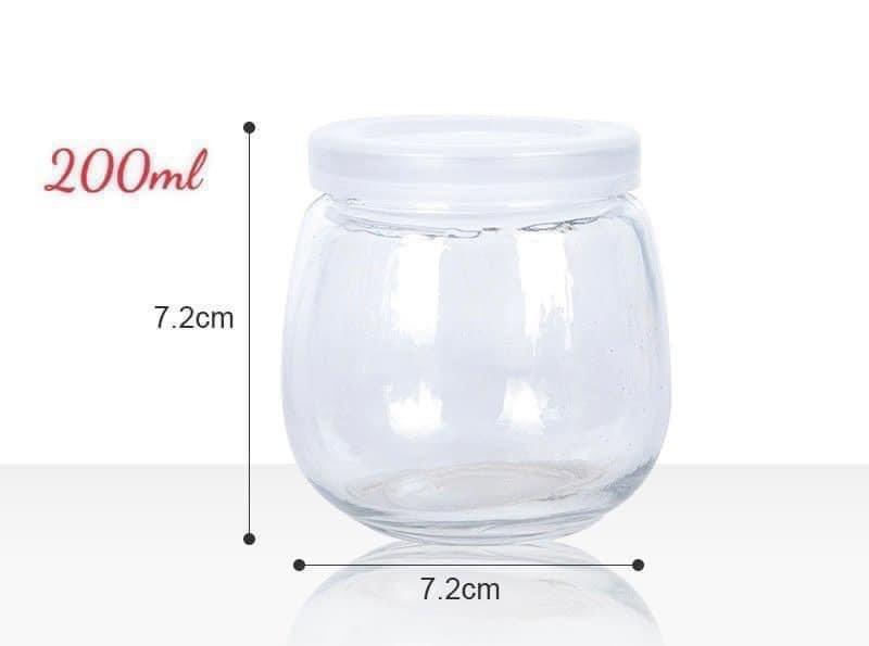Product Introduction of Hộp 10 Hũ Làm Sữa Chua Thủy Tinh 200ml - Dụng cụ đựng thực phẩm đa năng dùng làm sữa chua, bánh flan, chưng yến 4