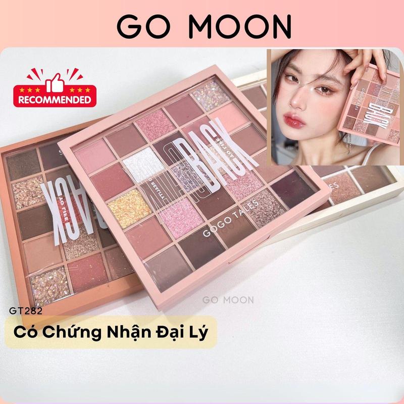 GOGOTALES Bảng mắt Gogo Tales 25 ô Back To Reality GT282 Nhũ lì lâu trôi phấn mắt 25 ô màu gogotales nội địa trung Trang Điểm Mỹ Phẩm Nữ Women Cosmetic