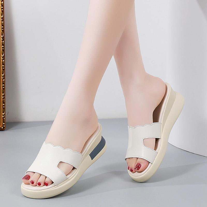 Product Introduction of Sandal Wedges Wanita Fashion Kekinian 2024 - Tinggi Hak 5 Cm - Sendal, Cewek 3