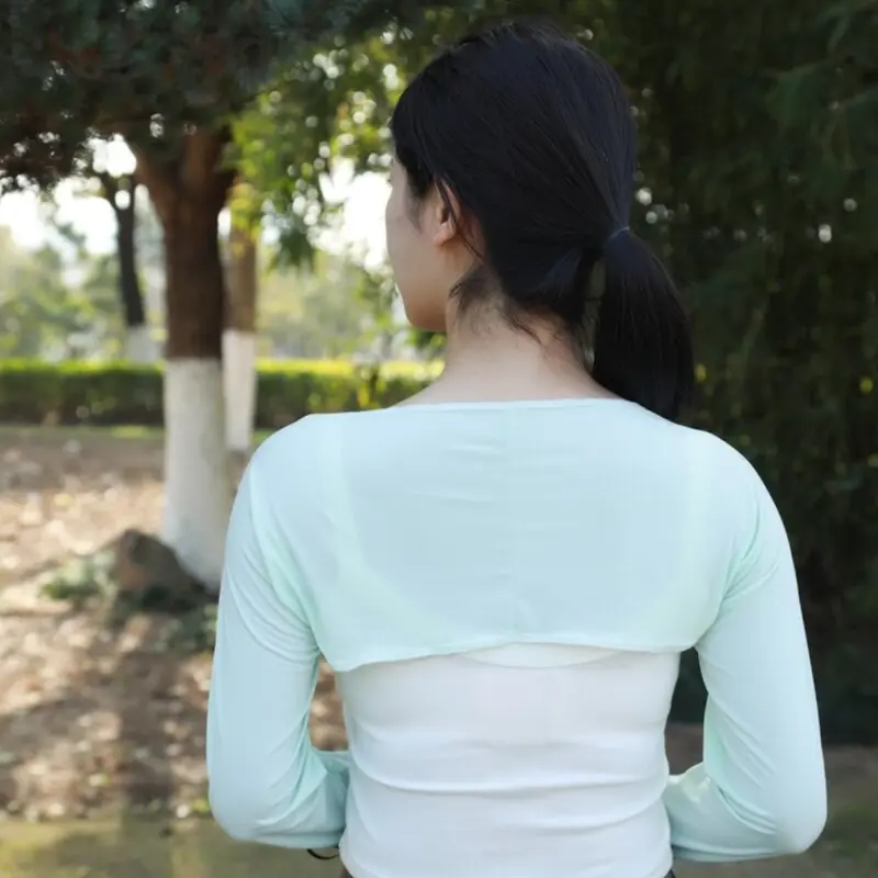 Áo Sơ Mi Điều Hòa Không Khí, Tay Áo Raglan, Che Cánh Tay, Chống Nắng, Kimono, Áo Cardigan, Khăn Choàng Nữ Và Bé Gái, Chống Tia UV, Đạp Xe, Golf, Thể Thao, Tay Áo Mở Cho Mùa Hè 4