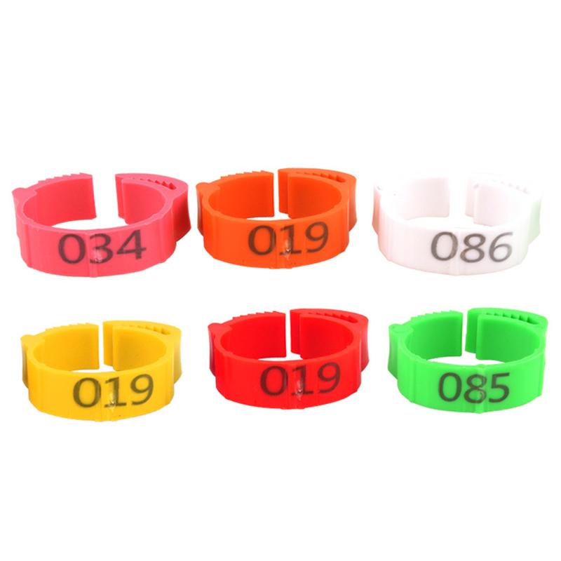 Product Introduction of CS 100PCS Chicken Foot Ring Marker Adjustable Size 1-100 Number Poultry Leg Label Buckle Ring for Farm Chick Duck Goose Suplies #436572 45