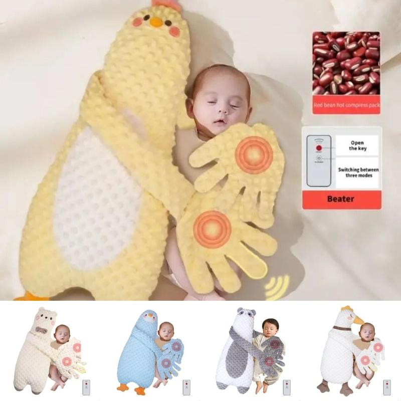 Product Introduction of New Electric Baby Sleeping Palm Washable Soft Velvet Baby Sleeping Patting Doll Cartoon with Remote Control Baby Hand Pillow Newborns 18