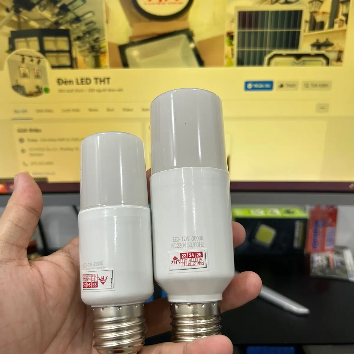 Bóng đèn LED trụ dài - 7W 12W