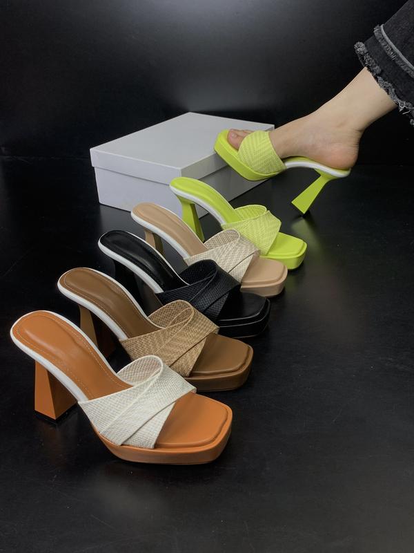 {{ Cao 10cm }} Dép cao gót đế đúp phía trước cao 2p hottrend Nữ DéP