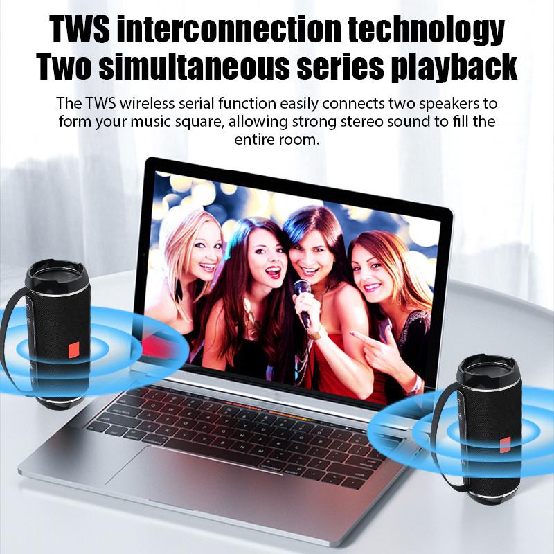 TG Bluetooth 5.3 Speaker TWS Wireless Powerful Box Portable Outdoor Speakers Waterproof Subwoofer 3D Stereo Sound HandsFree Call - Image 4
