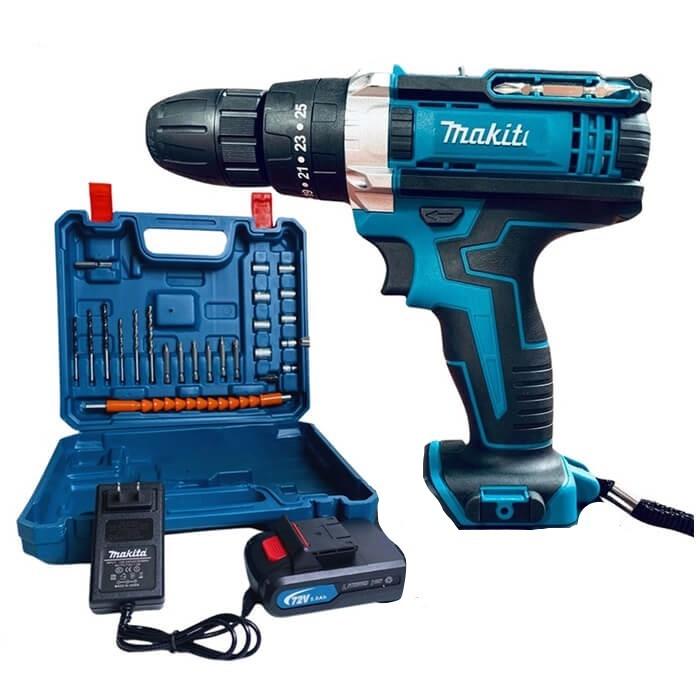 máy khoan pin Makita 72v bộ 1 pin kèm phụ kiện , máy bắn vít, máy bắn tôn, khoan pin