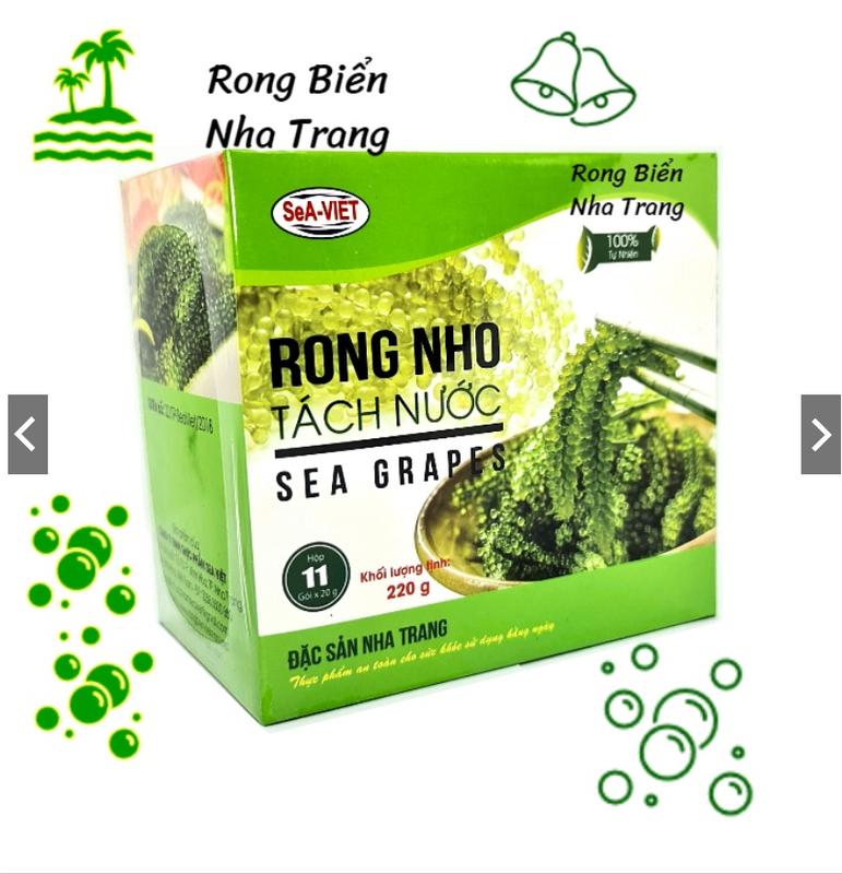 1 gói nhỏ 20gram dùng thử Rong nho tách nước Seaviet Sea việt