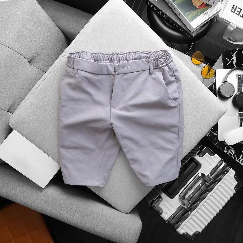 Quần Short Nam , quần sọt nam lưng phối thun form body kiểu dáng Hàn Quốc Menswear Quần Lửng Trắng quầnngố ff có thể giặt máy âu short kem quanshort hanquoc quân unamhanquoc