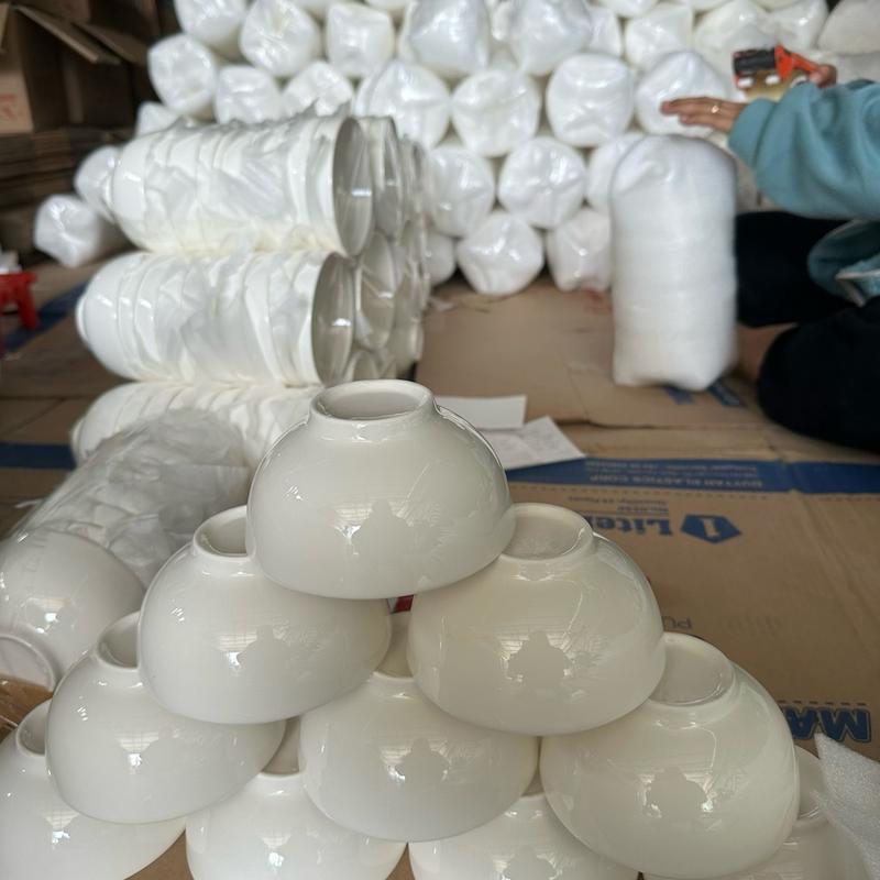 Sét 50 cái chén sứ trắng sữa dùng để ăn cơm kích thước 12cm