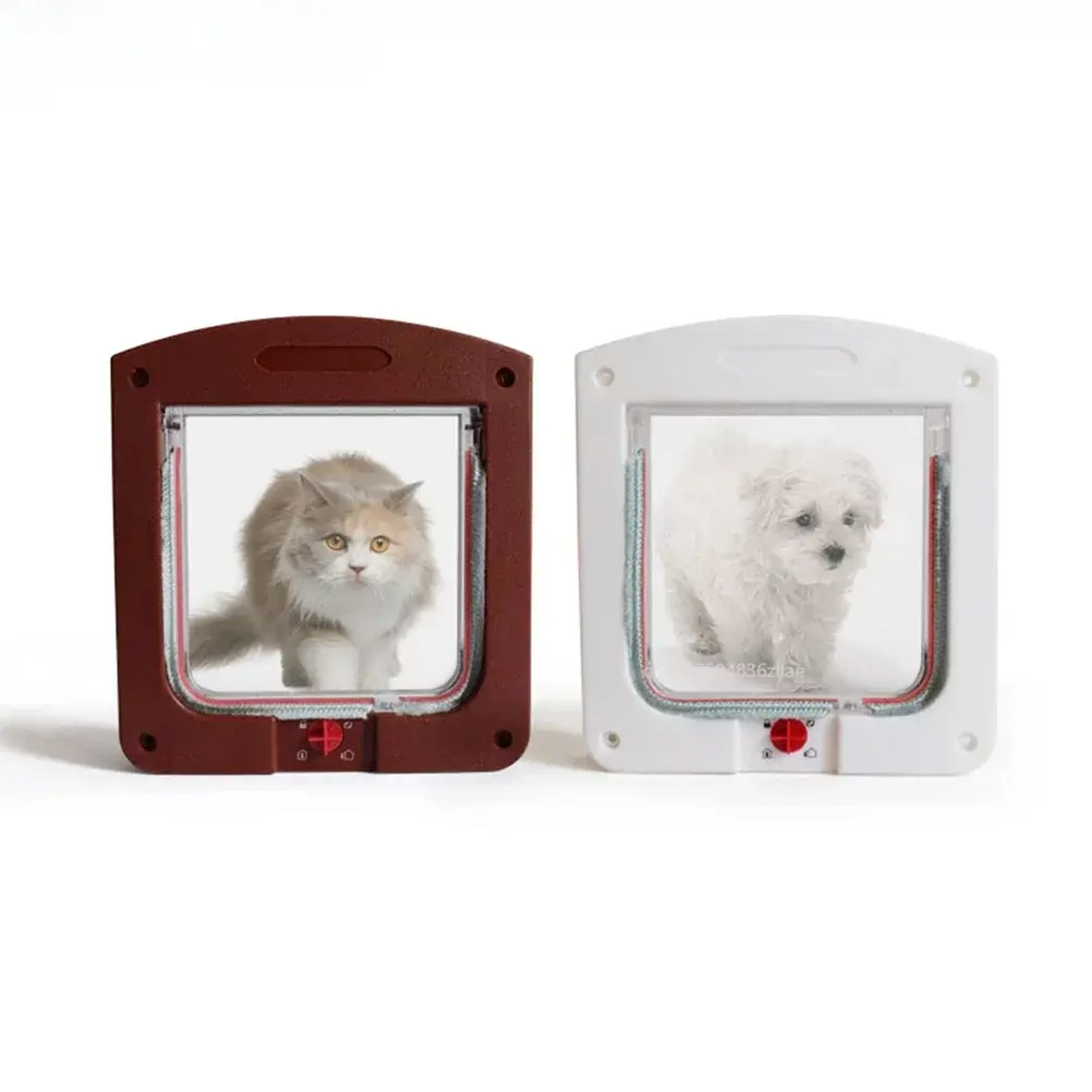 Controllable Pet Entry and Exit Window Cat Door Cat Safe Hole Window Cat Door Pet Supplies