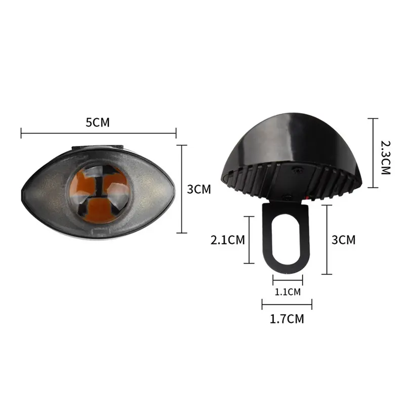 Đèn pha LED xe máy, Đèn pha bên ngoài nhấp nháy, với ống kính 2