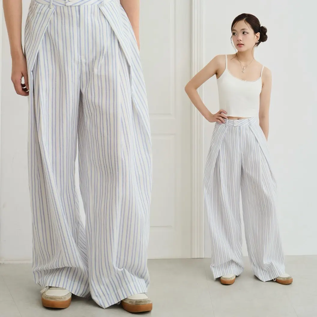 Quần dài kẻ-dream.on.dreamers-BLUE PLAID PANTS