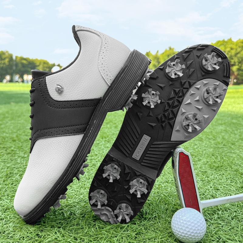 Product Introduction of Professional Golf Shoes Men Spikes Golf Sneakers Outdoor Walking Footwears Non-slip Grass Golf Training Shoes 11