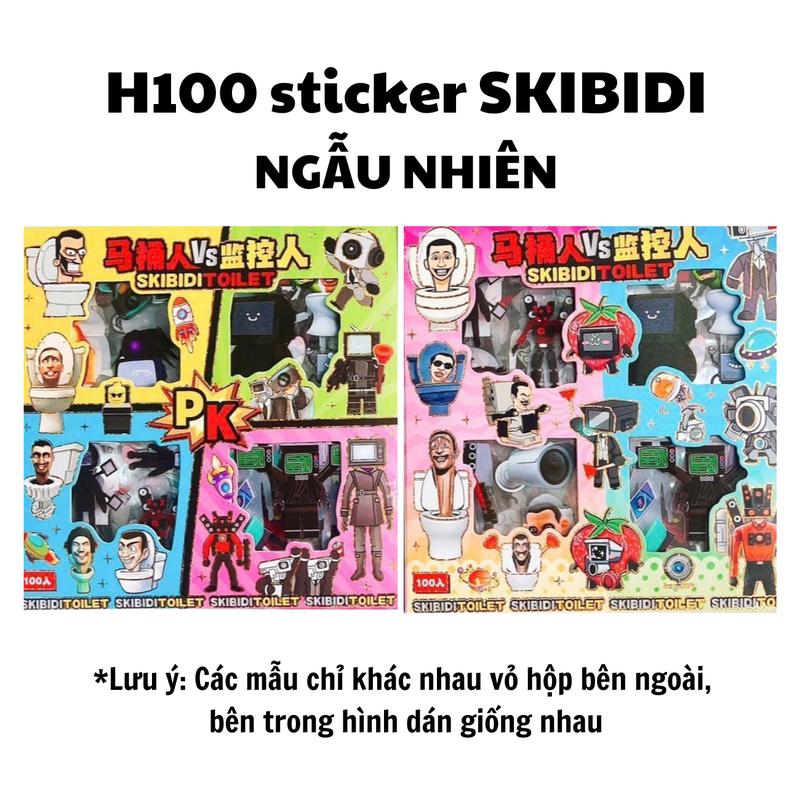 Hộp 100 Sticker Chủ Đề SANRIO cắt sẵn sticker color palette phụ kiện trang trí BUKA 6