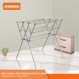 Jemuran Rak Handuk Pakaian Bayi  Murah Aluminium dan Stainless Anti Karat