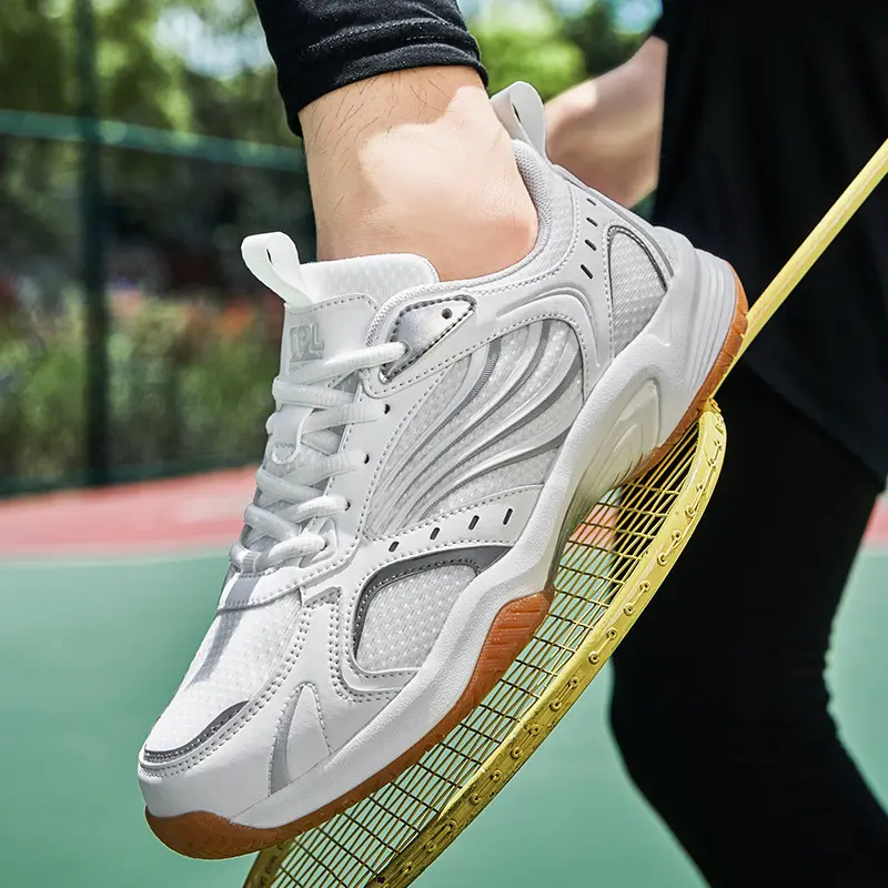 Badminton Shoes Fashion Volleyball Shoes Unisex Student Autumn Shoes Tennis Shoes Table Tennis Shoes Low-top Mesh Sports Shoes