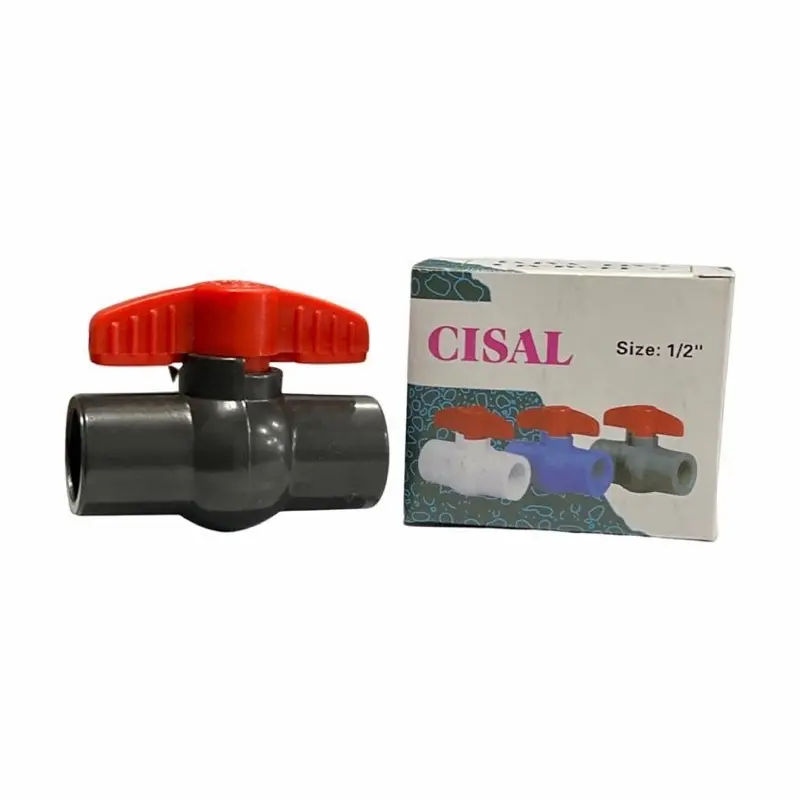 Ball valve pvc 1/2” 3/4” 1” merk cisal - stop kran pvc 3
