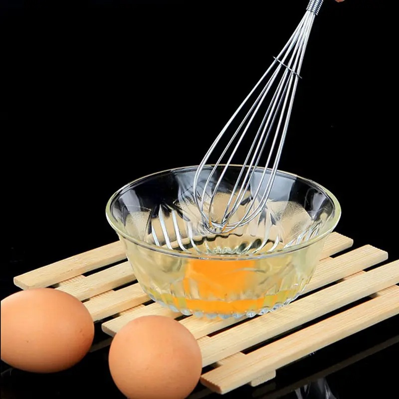 Máy đánh trứng xoay bằng thép không gỉ mini, 6 inch, máy đánh trứng, máy trộn, máy tạo bọt, máy khuấy, dụng cụ 3