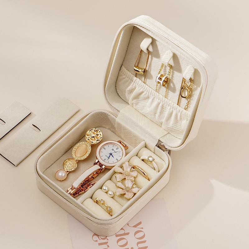 Portable Jewelry Storage Box, 1 Count Dustproof Multi-grid Jewelry Organizer, Jewelry Storage Box for Earring Necklace Ring Bracelet, Stackers Jewellery Box, Easter Gifts, Display Box, Compartment Box, Travel Accessories 9