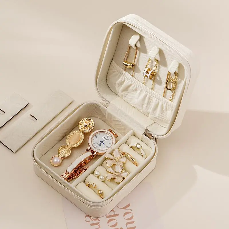 Portable Jewelry Storage Box, 1 Count Dustproof Multi-grid Jewelry Organizer, Jewelry Storage Box for Earring Necklace Ring Bracelet, Stackers Jewellery Box, Easter Gifts, Display Box, Compartment Box, Travel Accessories, Storage Containers 8
