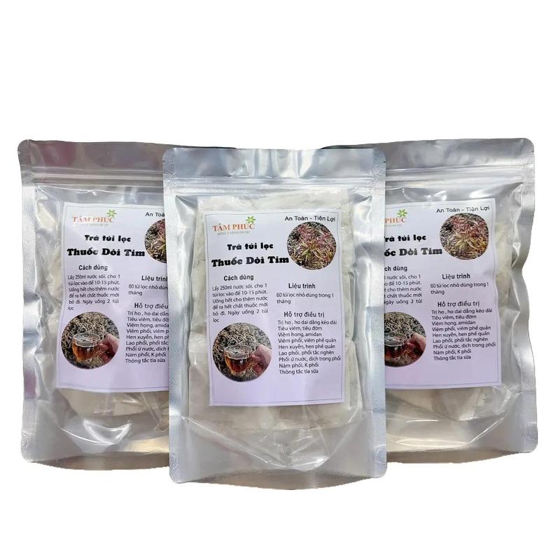 [60 túi lọc] - Túi lọc cây dòi thân tím ( Cây bọ mắm) + Tặng Hạt Giống