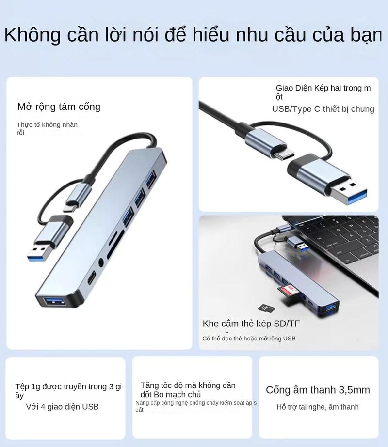 Product Introduction of Bộ mở rộng USB 3.0, Bộ chia loại C máy tính xách tay, Bộ Chuyển Đổi đa cổng 0