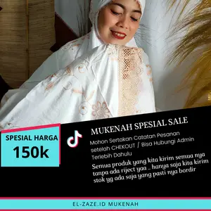 PROMO SPESIAL 150K Mukenah Putusan Bordir Ukuran Jumbo