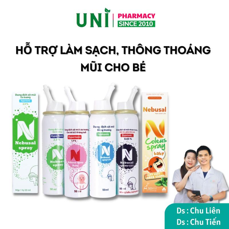 Dung Dịch Nước Muối Ưu Trương  Nebusal Spay