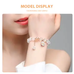 【Yy】l Bracelet Wanita Strawberry Sun Flower Sister Bestie Student Couple Daisy Jewelry