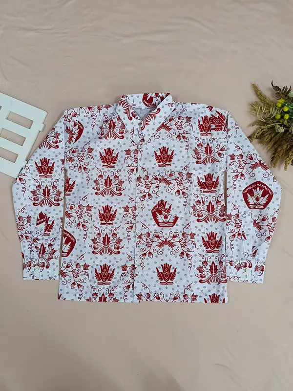 Baju Batik Sekolah Lengan Panjang Motif Tutwuri Handayani Sd Kelas 1-6 Fashion 1