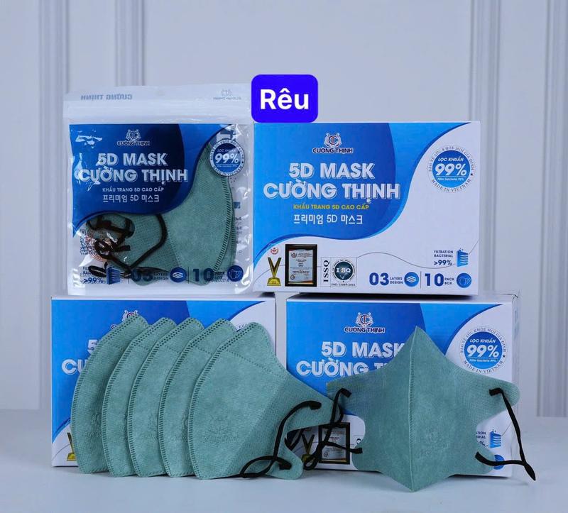 [Thùng 500 cái] Khẩu trang 5D Cường Thịnh chính hãng kháng khuẩn dày dặn mềm mại - Phụ Kiện, Accessories 8