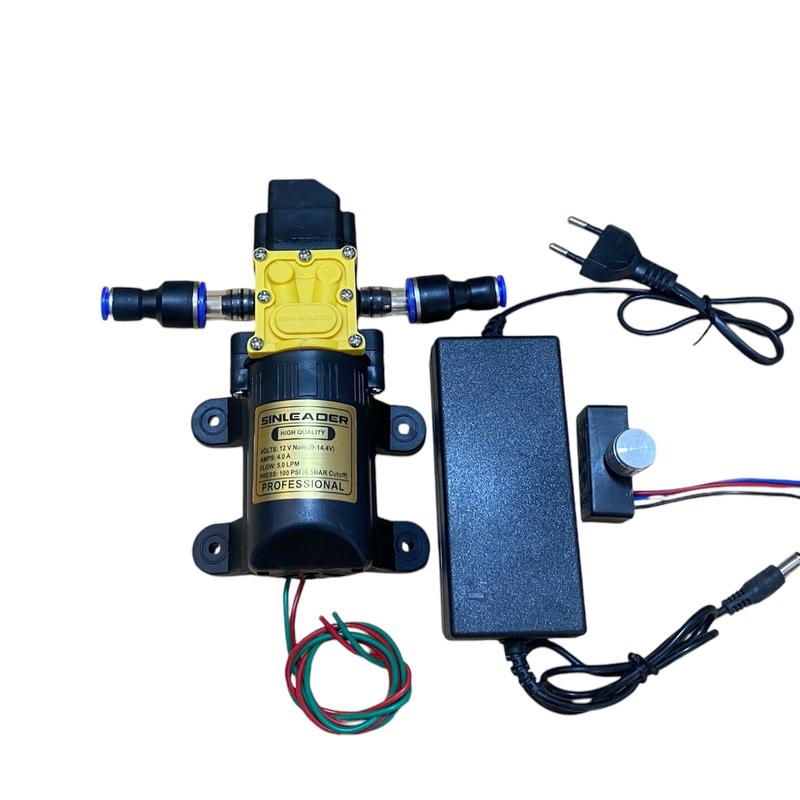 Máy bơm phun sương mini Sinleader 12v dùng làm phun sương, tưới lan , tưới cây , rửa xe , bình xịt