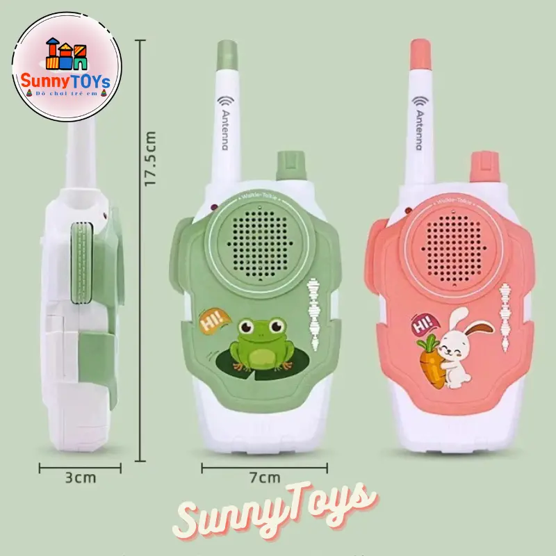 Combo 2 máy bộ đàm đồ chơi cho bé không dây 2
