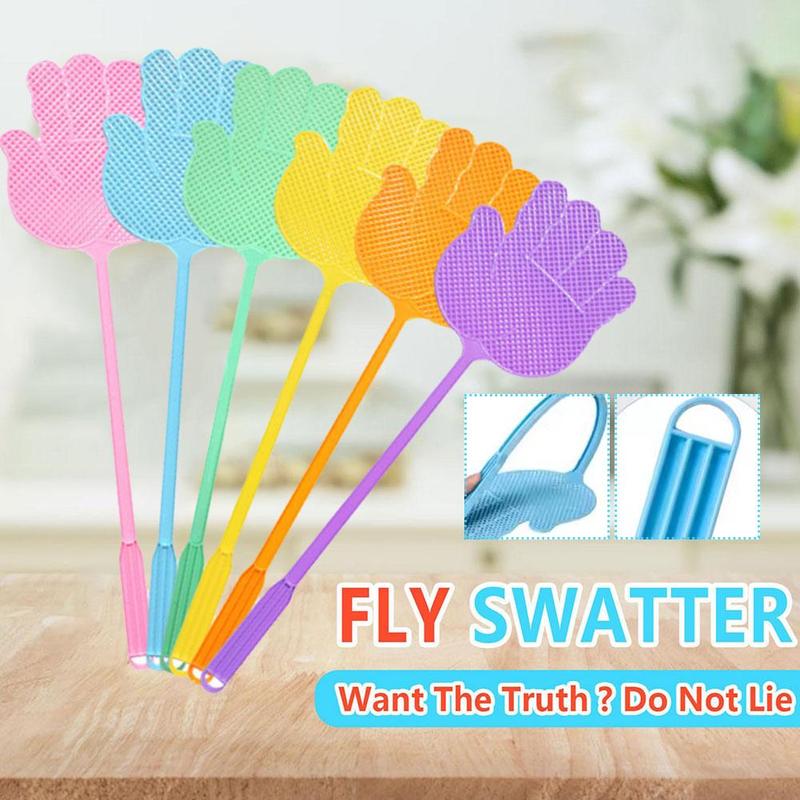 Product Introduction of 1/6 Creative Palm Fly Swatter Manual Model Plastic Fly Swatter Mosquito Swatter Lengthened Thickened Large Anti-mosquito Swatters 17