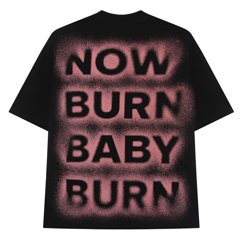 Product Introduction of Áo thun unisex local brand HUGU - NOW BURN BABY BURN - vải cotton 2 chiều, form boxy - baby tee, in tram Top Cổ Tròn Menswear 6