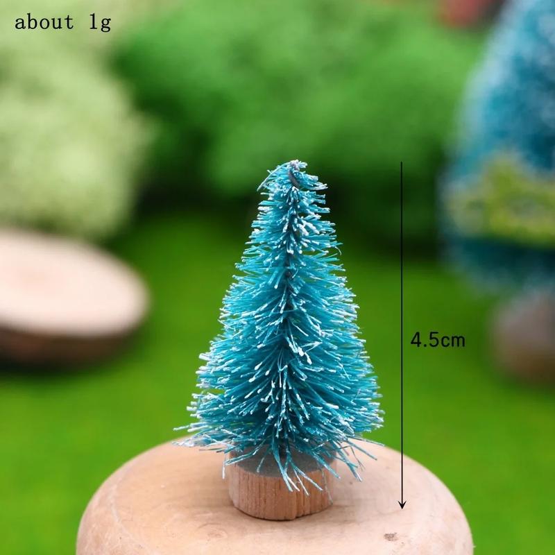 Product Introduction of 1Pc 1:12 Dollhouse Miniature Christmas Tree Cedar Tree Snowflake Pine Needle Tree Doll House Garden Decor Toy Accessories 21