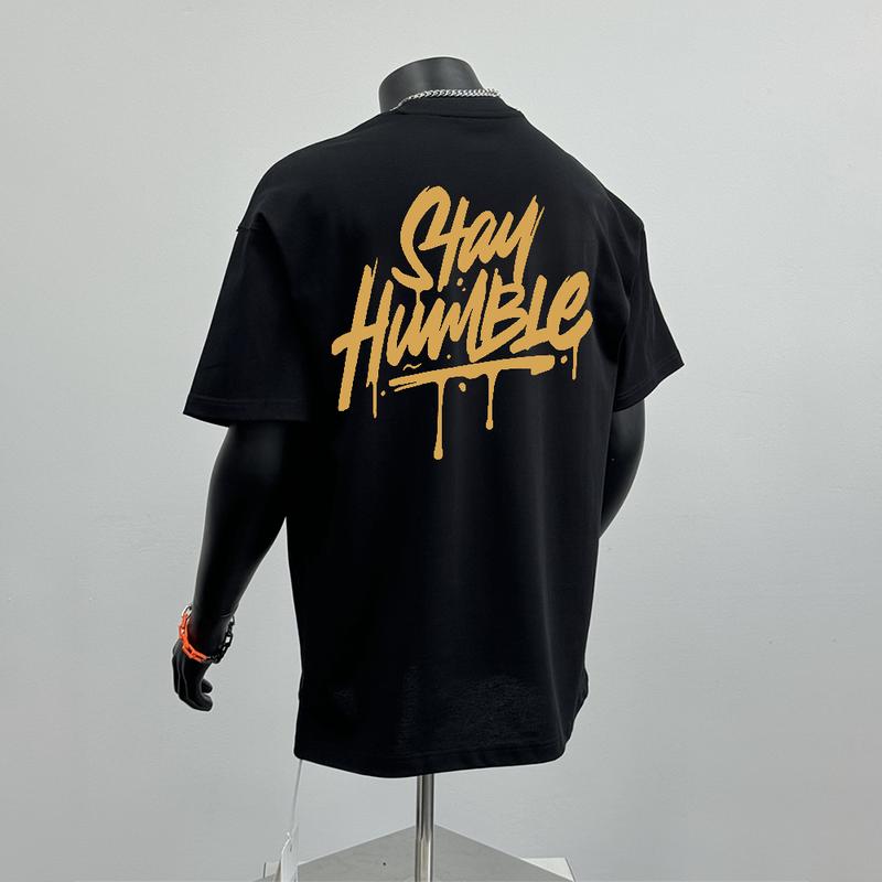 Áo Thun Nam ngắn Tay Thiết Kế Chữ Cái Đơn Giản, 100% Cotton, In Cổ Điển Áo Cổ Thuyền Unisex Menswear 3