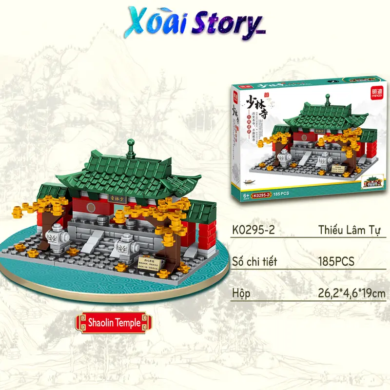 Đồ chơi lắp ráp mô hình các ngôi đền, kiến trúc cổ đại nổi tiếng +190 chi tiết/bộ MINGDI-K0295 Tháo Lắp Toy Xếp Hình Bộ Lắp Ráp 8