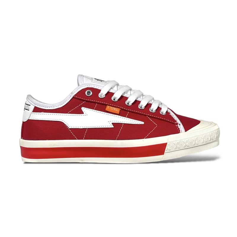 Product Introduction of (Spesial Kemerdekaan) Sepatu Pria Wanita028 XternalStepSure Mitterns Storm Merah Putih Low Canvas Kasual Casual Shoes Sneakers 56