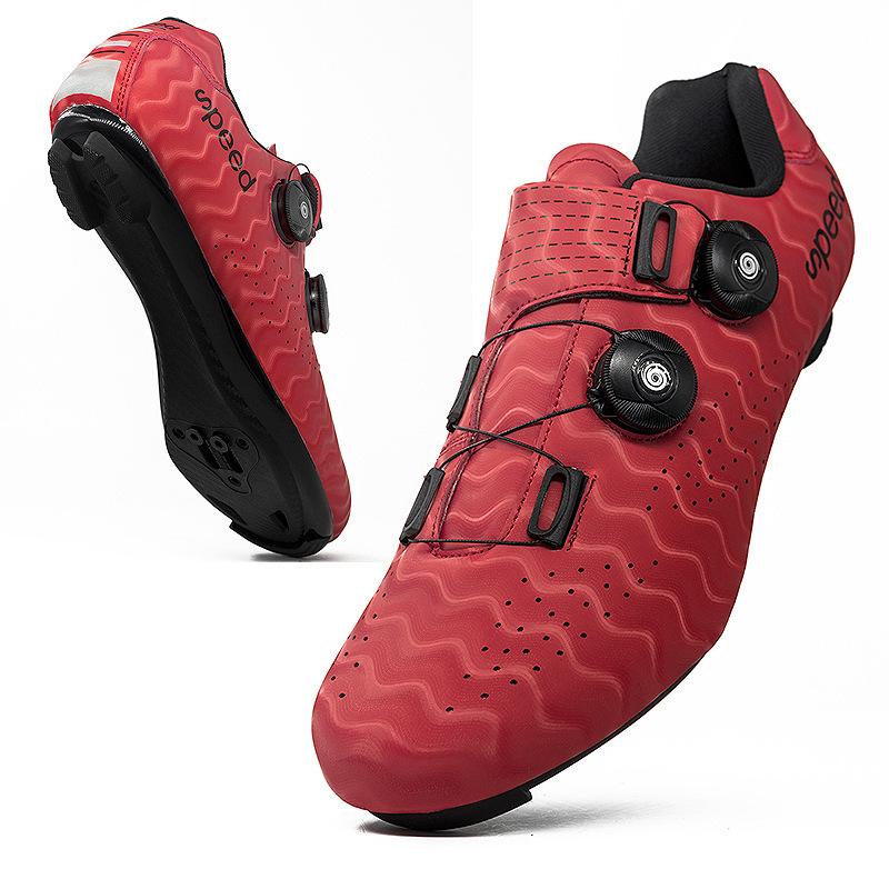 Product Introduction of Factory Direct Sale Road Race Outdoor Bicycle Cycling Shoes Double Swivel Buckle Large Size Export Lockable Cycling Shoes No 12
