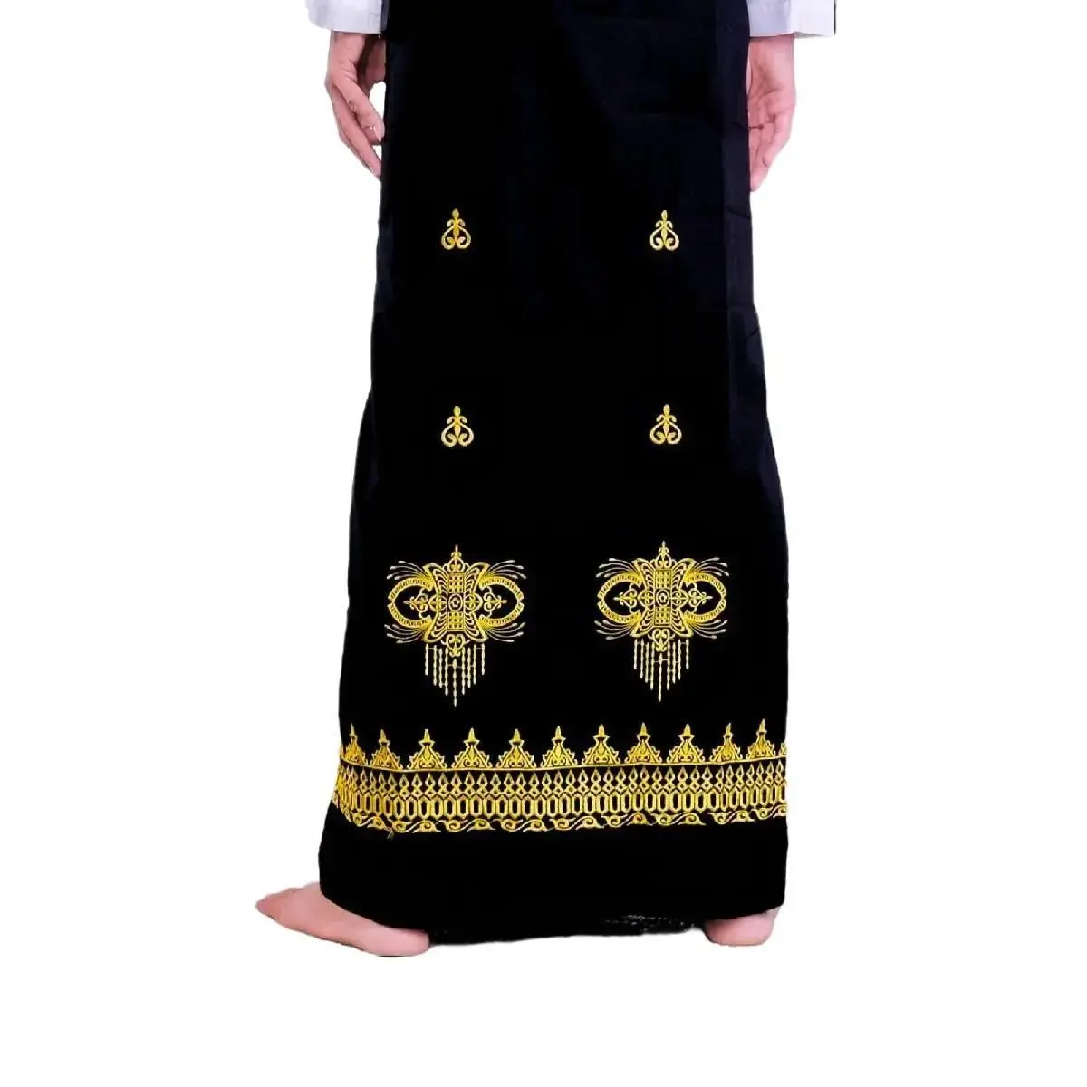 SARUNG WADIMOR BORDIRAN Setrip Dewasa Motif Semua musim Silver