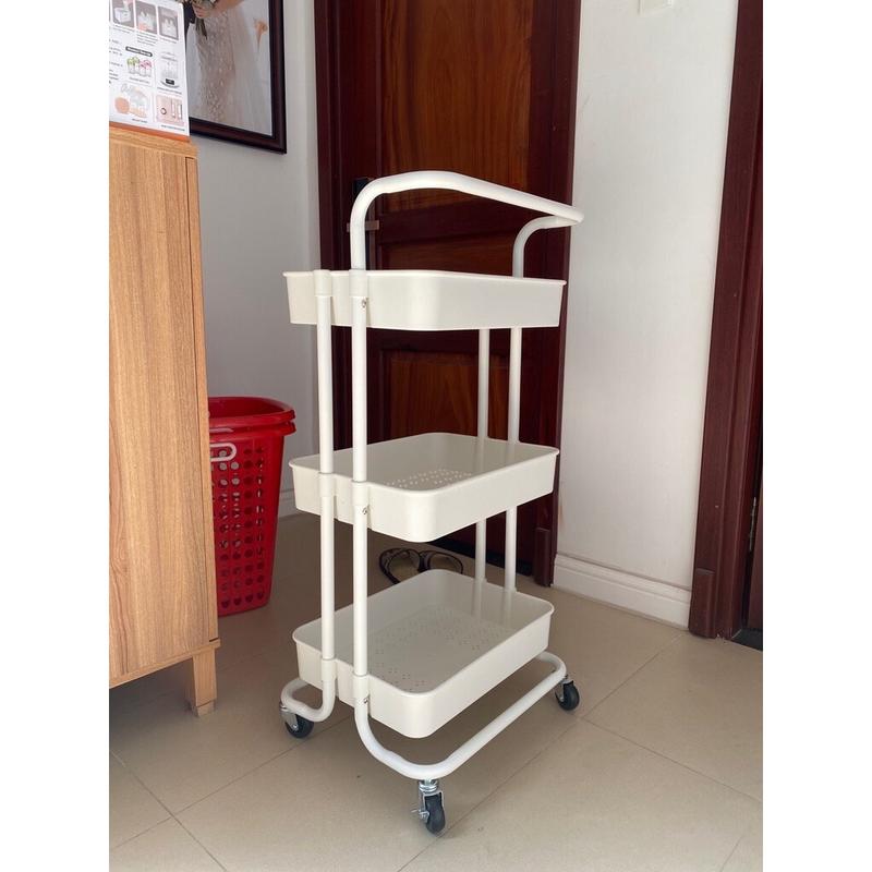 Xe đẩy spa, kệ để đồ đa năng có bánh xe đựng đồ nail, để đồ bỉm sữa di chuyển thoải mái 3