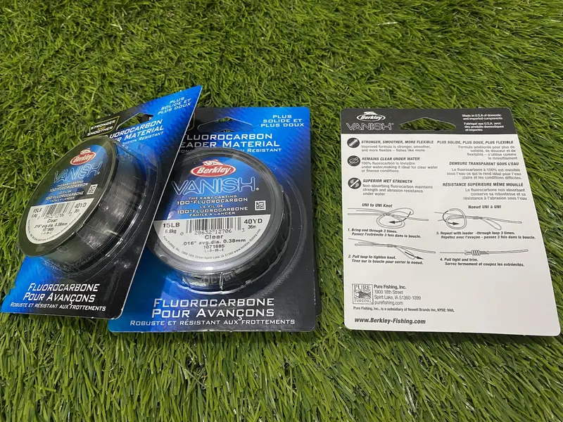 SENAR PANCING LEADER BERKLEY VANISH VLM 100% FLUOROCARBON VARIAN SIZE 2