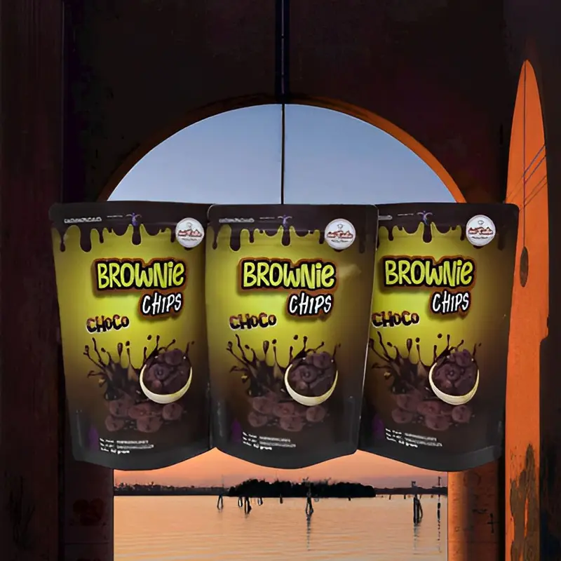 3 Pouch Brownie Chips Choco Cemilan Coklat 0