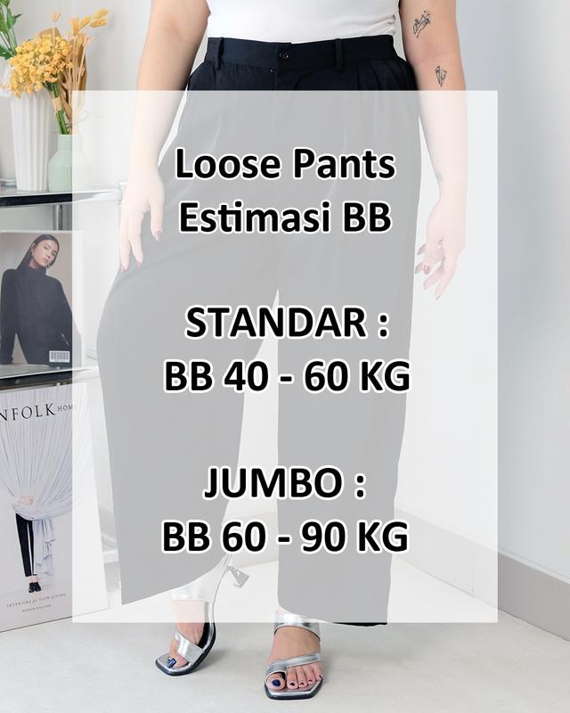 ADEEVA Loose Pants Celana Formal Casual Jumbo 1