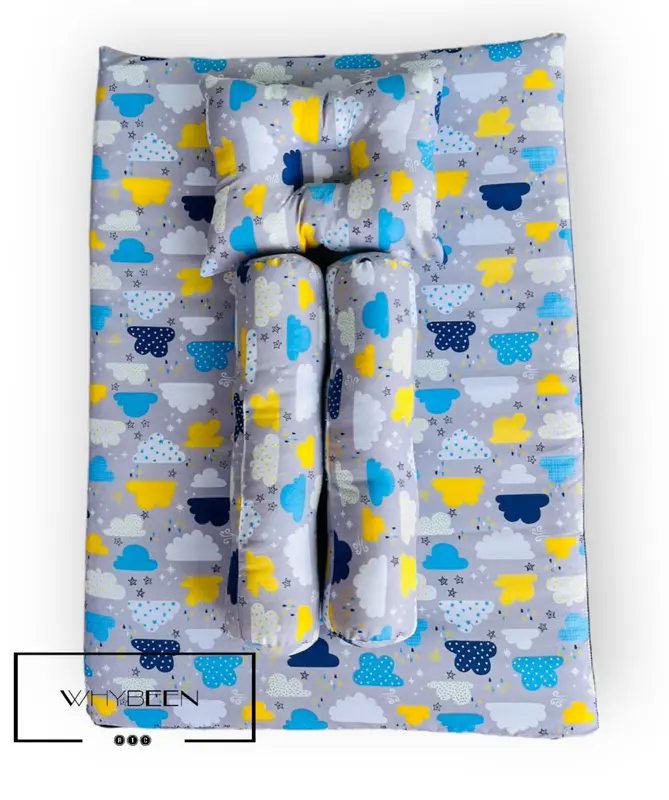 matras bayi kasur bayi lipat set bantal guling Baru lahir 4