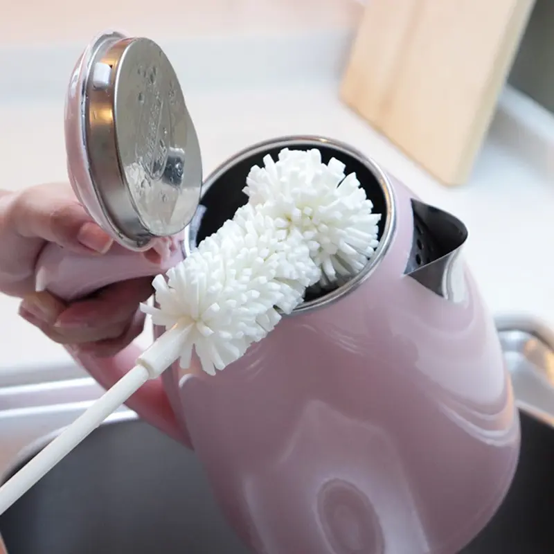 Bàn Chải Bọt Biển cán dài, để làm sạch nhà bếp, Bàn Chải Làm Sạch Chai, Bàn Chải Bình Sữa Em Bé, Bình Lắc Bia, Dụng Cụ Làm Sạch, Đồ Dùng Nhà Bếp 1
