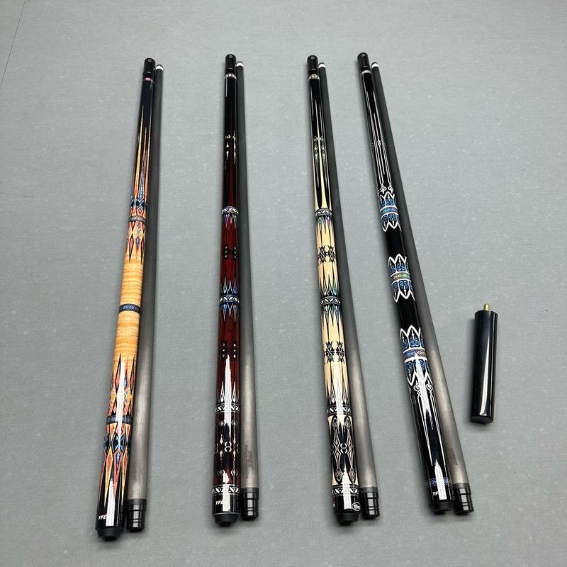 Cơ bida full carbon cao cấp YFen tặng kèm combo bao da phụ kiện và nối chuôi - gậy bi-a lỗ cao cấp Yfen